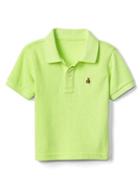 Gap Short Sleeve Pique Polo - Yellow Jacket