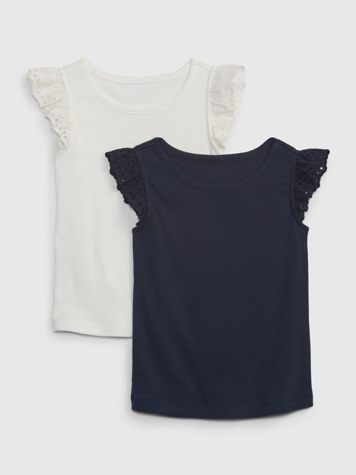 Toddler Eyelet Tank Top (2-pack)
