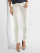 Gap Mid Rise Real Straight Jeans - White