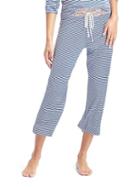Gap Women Mix And Match Print Crop Sleep Pants - Preppy Stripe Active Blue