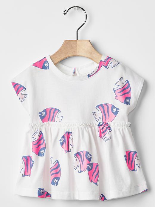 Gap Shirred Fishy Top - Optic White