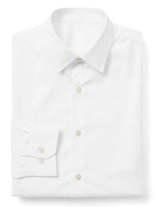 Gap Men Supima Cotton Standard Fit Shirt - White