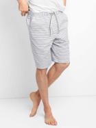 Gap Men Stripe Sleep Shorts 10 - White Stripe