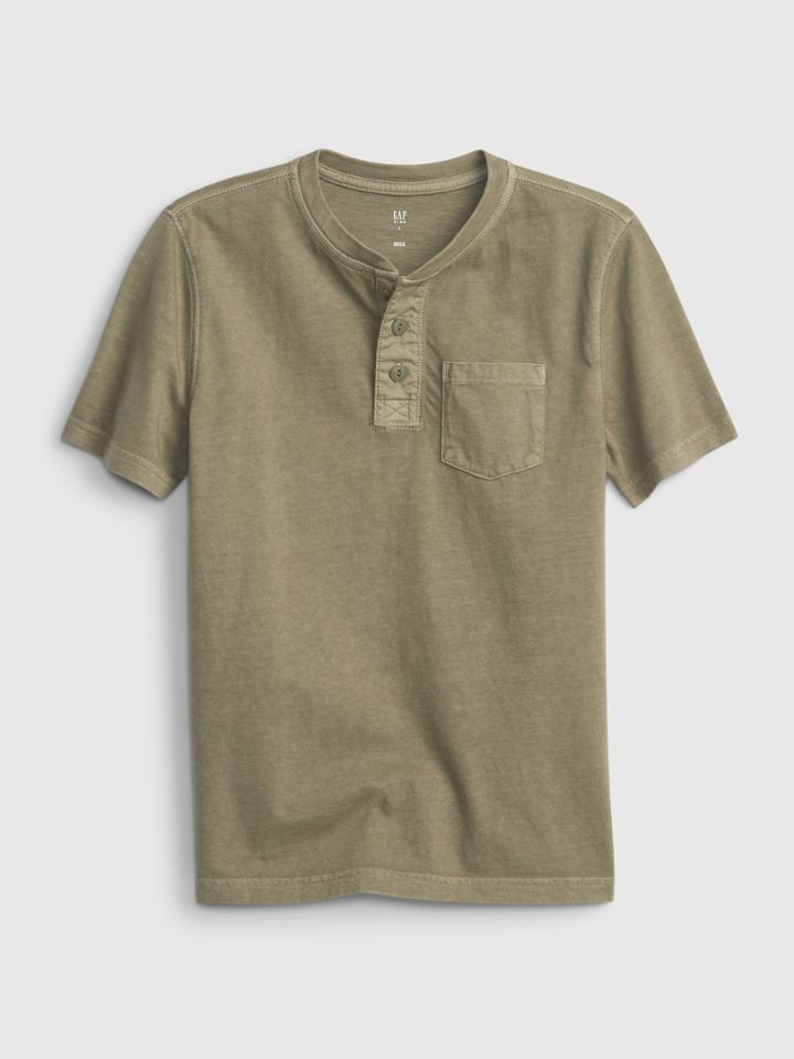Kids Henley Pocket T-shirt