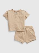Baby 100% Organic Cotton Two-piece Outfit Set