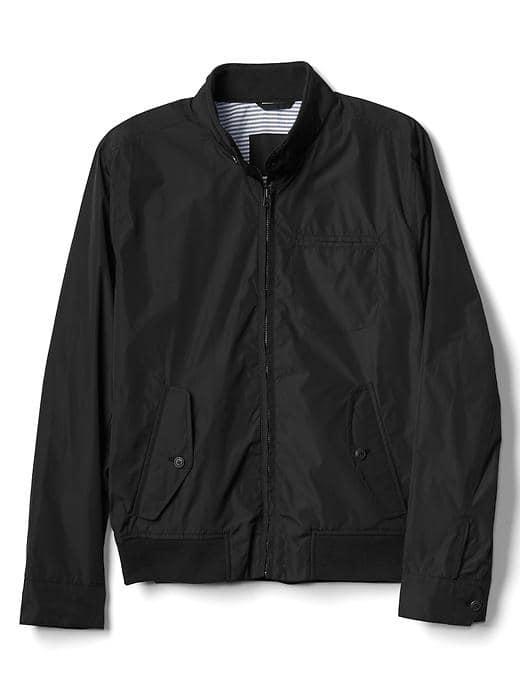 Gap Men Lightweight Harrington Jacket - True Black