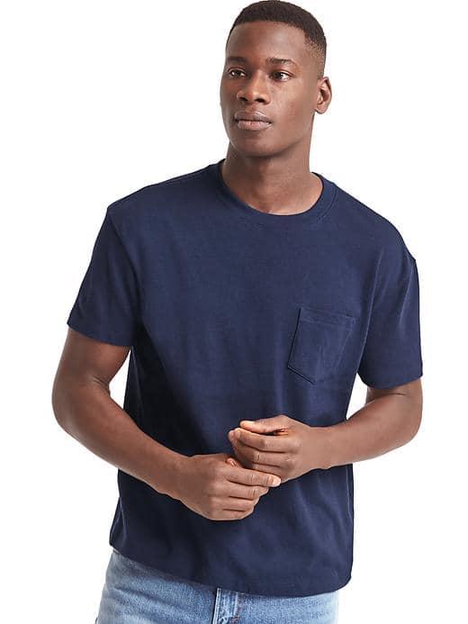 Gap Men The Archive Re Issue Original Pocket T - Dark Night