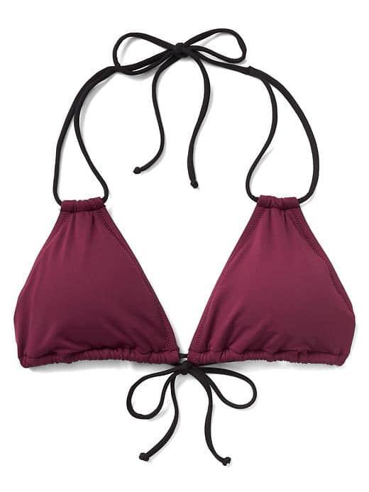 Gap Women Halter String Bikini Top - Primo Plum