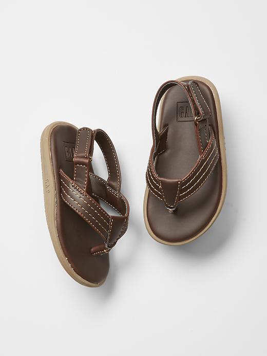 Gap Ankle Strap Flip Flops - Sable Brown