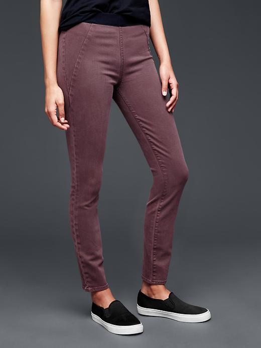 Gap Women 1969 Pull On Seamed Legging Jean - Rich Eggplant