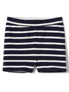 Gap Print Stretch Jersey Cartwheel Shorts - Blue Stripe