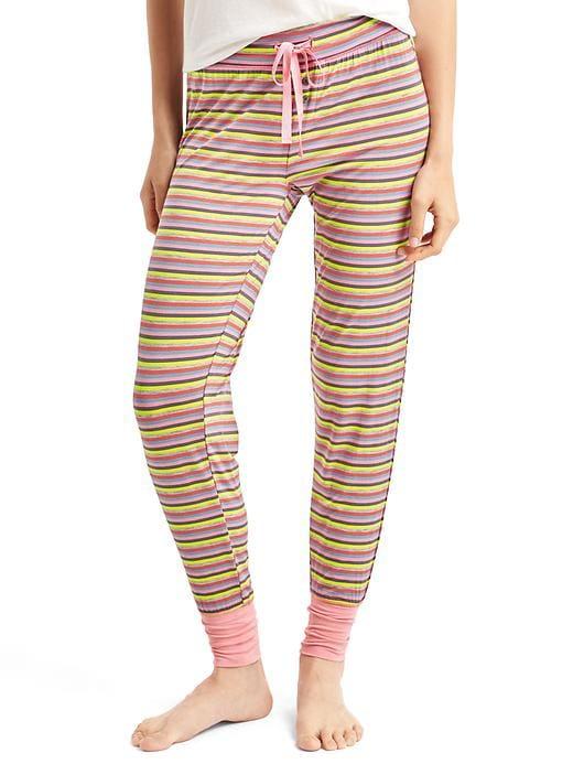 Gap Women Pure Body Print Joggers - Coral Stripe