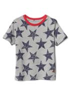 Gap Print Short Sleeve Tee - Light Heather Gray