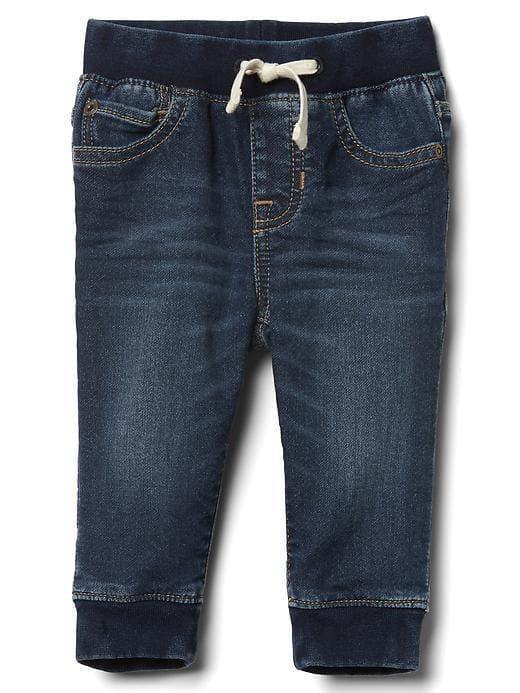 Gap 1969 Supersoft Denim Joggers - Medium Indigo