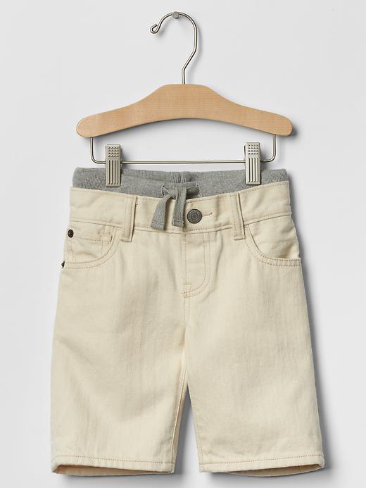 Gap 1969 Pull On Denim Shorts - Natural