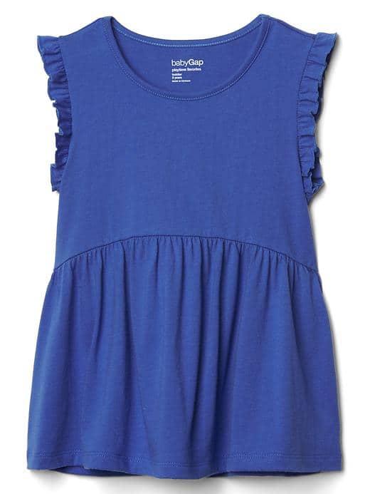 Gap Flutter Peplum Tee - Belle Blue