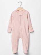Gap Favorite Footed Bear One Piece - Pure Pink