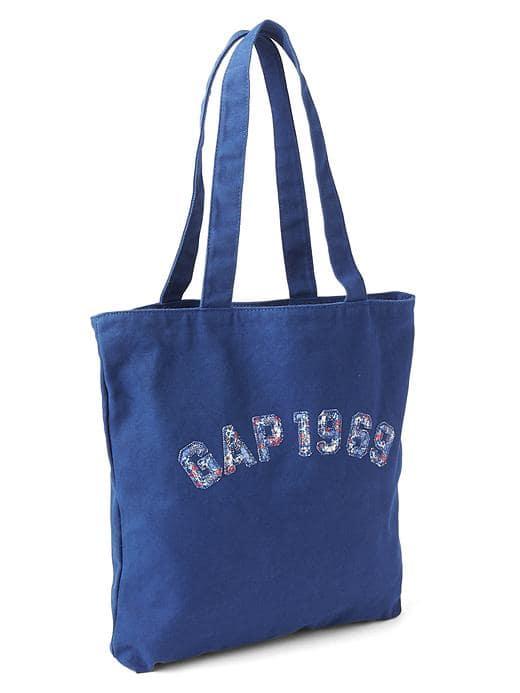 Gap Women Small Logo Tote - Downhill Blue