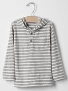 Gap Stripe Pocket Hoodie - Off White