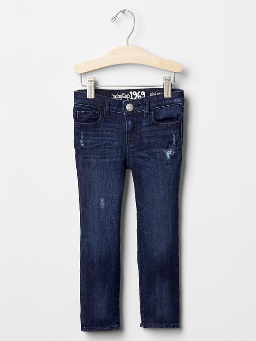 Gap 1969 Serious Stretch Rip & Repair Skinny Jeans - Denim