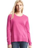 Gap Women Wool Crewneck Sweater - Pink