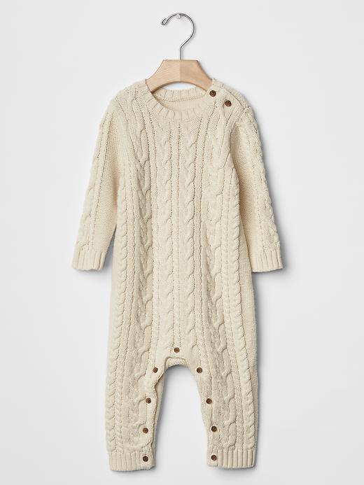 Gap Cable Knit One Piece - French Vanilla