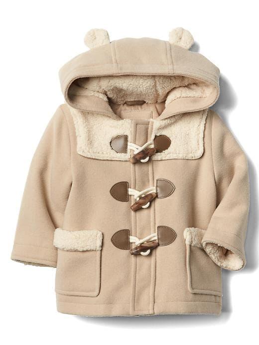 Gap Cozy Bear Duffle Coat - Classic Camel