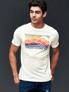 Gap Men Glacier Graphic Tee - New Off White