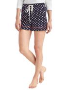Gap Women Lodge Flannel Sleep Shorts - All Over Dot Indigo