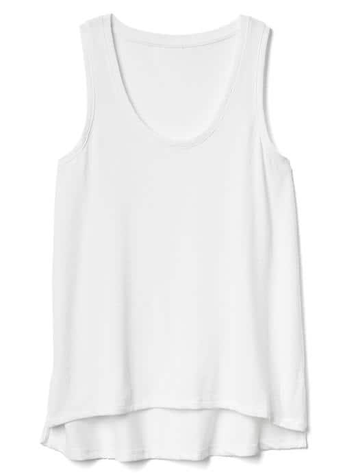 Gap Women Softspun Scoopneck Tank - White