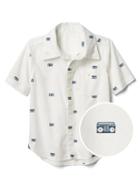 Gap Women Boombox Short Sleeve Shirt - Off White