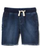 Gap Super Soft Denim Jogger Shorts - Dark Wash