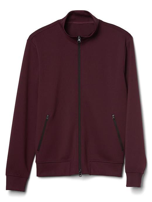 Gap Men Tricot Track Jacket - Pinot Noir