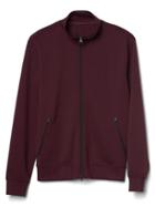 Gap Men Tricot Track Jacket - Pinot Noir