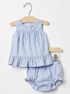 Gap Reversible Two Piece Romper - Air Stream Blue