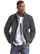 Gap Men Fleece Lined Quilt Jacket - True Black