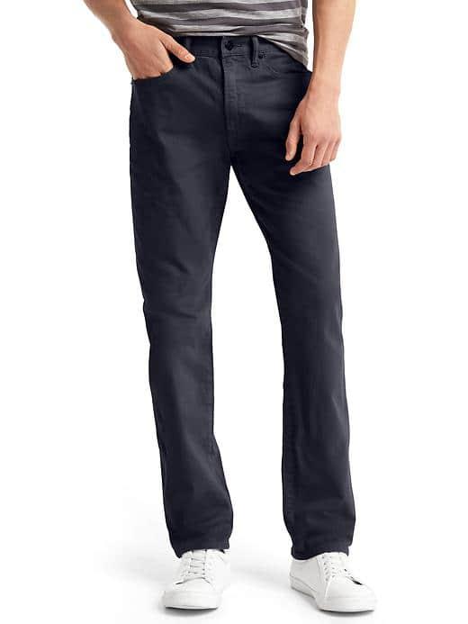 Gap Men Broken Twill Slim Fit Jeans - Navy