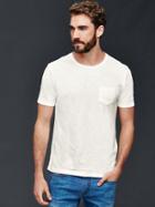 Gap Men Slub Jersey T Shirt - New Off White