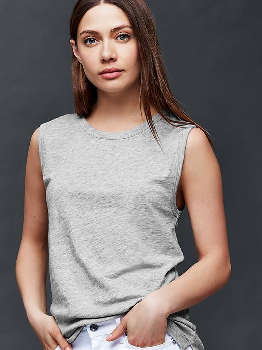 Gap Muscle Tank - Heather Grey