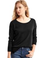 Gap Women Drop Sleeve Pullover Sweater - True Black