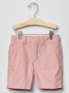 Gap Oxford Flat Front Shorts - Pink Kiss 312