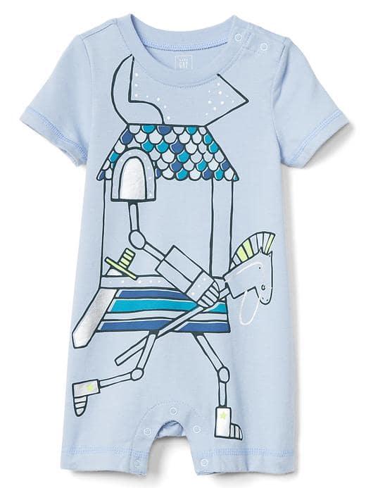 Gap Foil Knight Shorty One Piece - Ice Blue