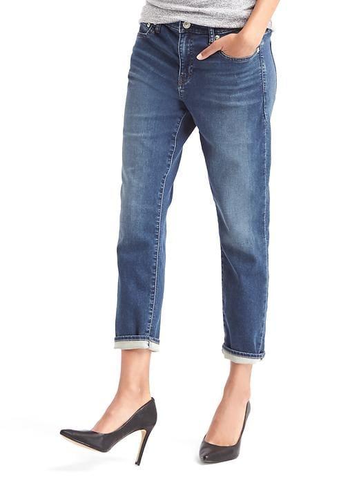 Gap Women Stretch 1969 Low Stretch Best Girlfriend Jeans - Medium Indigo