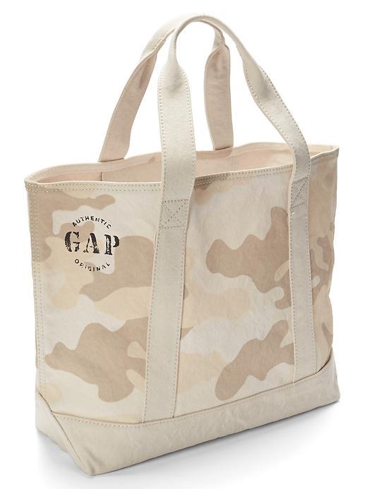 Gap Women Medium Camo Utility Tote - Khaki Camo