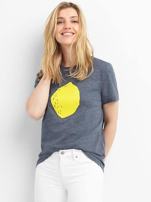 Gap Women X Alex's Lemonade Stand Graphic Tee - Charcoal