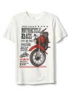 Gap Graphic Short Sleeve Tee - Motorcycle Off White