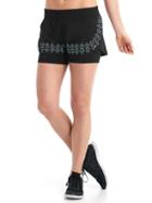 Gap Women Gtrack Embroidered Shorts - Black