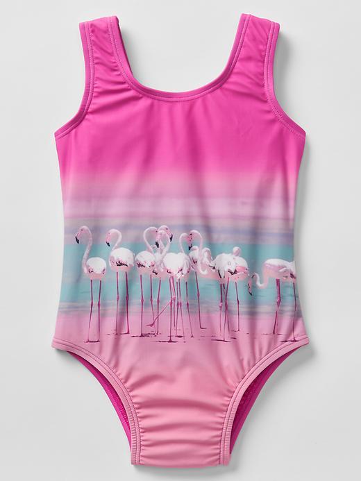 Gap Knot Tank Swim One Piece - Pink Flamingo