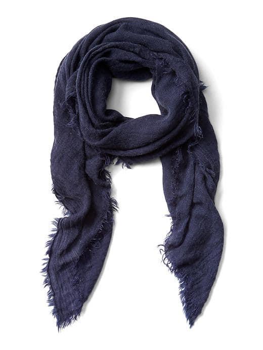 Gap Women Drapey Oversize Scarf - Indigo Heather