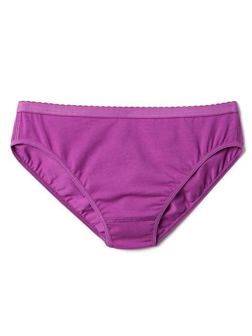 Gap Women High Cut Logo Bikini - Purple Muse